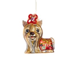 Decorazione natalizia - Yorkshire con mantellina