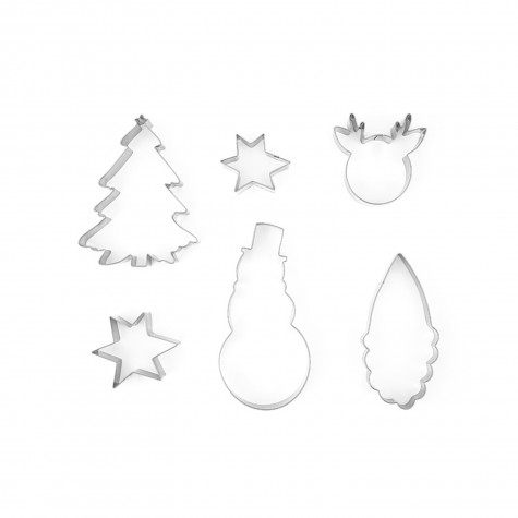 Set stampini taglia biscotti natalizi