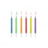 Candeline di compleanno con fiamma colorata