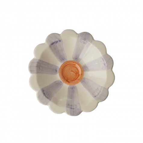 Ciotola per aperitivo in ceramica - Fiore viola