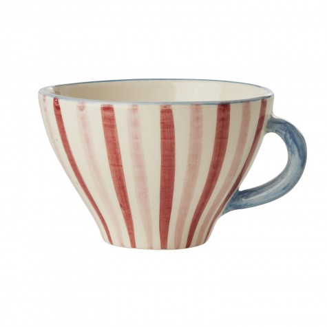 Tazza da tè in ceramica a righe | Rice
