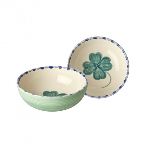 Ciotola per aperitivo in ceramica - Quadrifoglio