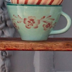 Tazza da tè in ceramica con fiori | Rice 2