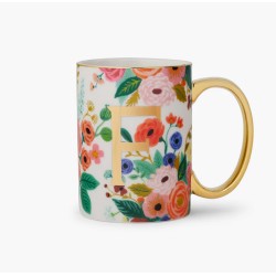 Tazza con iniziale F e fiori | Rifle Paper Co.