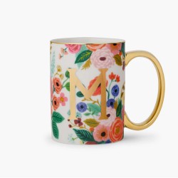 Tazza con iniziale M e fiori | Rifle Paper Co.