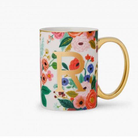 Tazza con iniziale R e fiori ! Rifle Paper Co