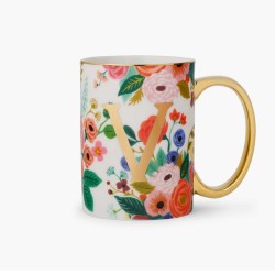 Tazza con iniziale V ! Rifle Paper Co