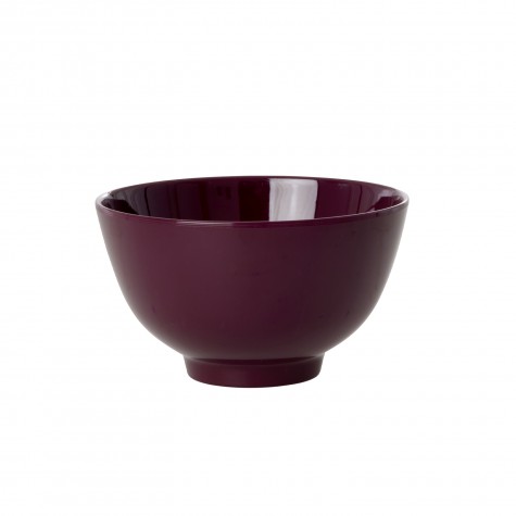 Tazza piccola da colazione in melamina tinta unita bordeaux