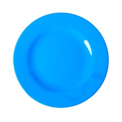 Piatto da dolce in melamina azzurra