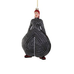 Decorazione in vetro soffiato a forma di David Bowie