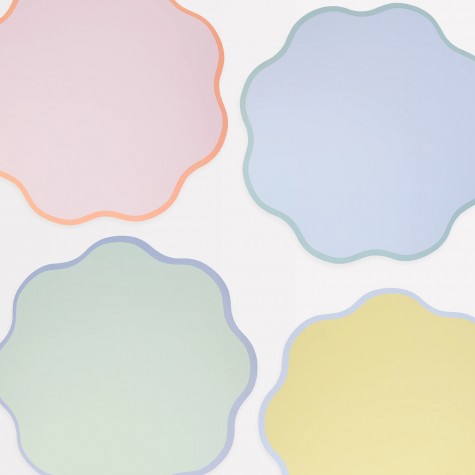 Tovagliette americane con bordo ondulato