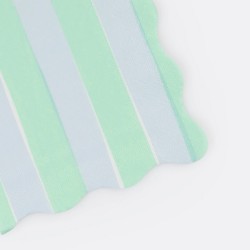 Tovagliolini di carta a righe bicolor pastello 2
