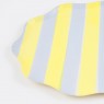 Piattini di carta a righe bicolor pastello