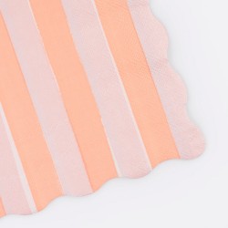 Tovaglioli di carta a righe bicolor pastello 2