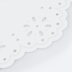 Tovagliolini di carta bianchi fantasia Broderie Anglaise 2