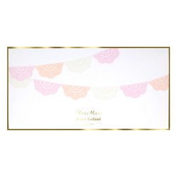 Festone con bandierine rosa Broderie Anglaise 2