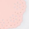 Tovaglioli di carta rosa fantasia Broderie Anglaise Tovaglioli di carta rosa fantasia Broderie Anglaise