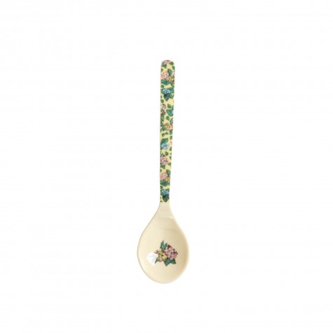 Cucchiaino da tè in melamina con foglie e fiori