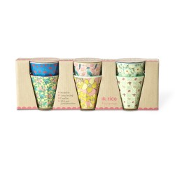 Set 6 tazzine espresso fantasie floreali assortite