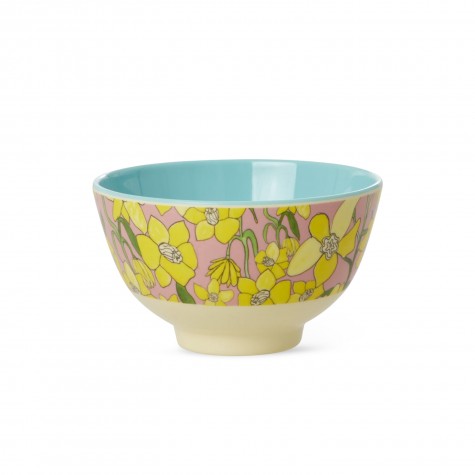 Tazza piccola da colazione in melamina fantasia narcisi