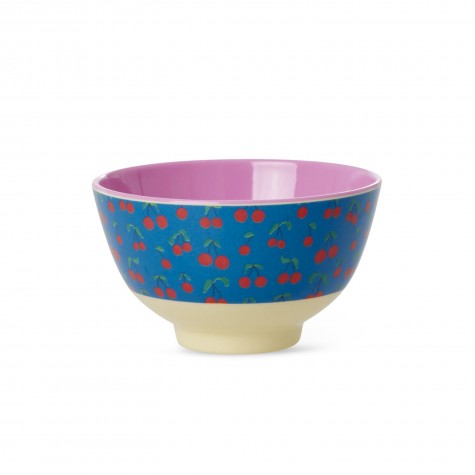 Tazza piccola da colazione in melamina fantasia ciliegie