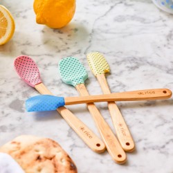Set di 4 spatole in silicone fantasia a pois 2
