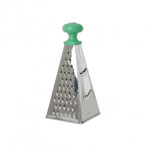 Grattugia in acciaio inox con manico verde