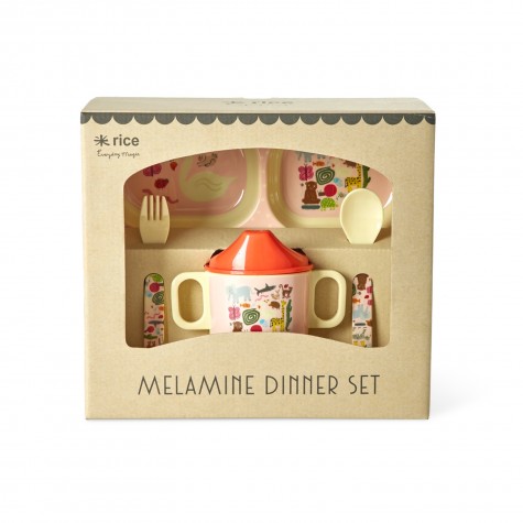 Set pappa Wildlife rosa