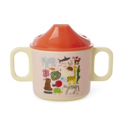 Tazza bimbo a 2 manici rosa Wildlife