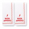 Tovaglioli ricamati BUON APPETITO