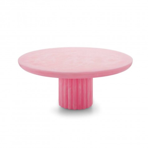 Alzatina in resina rosa