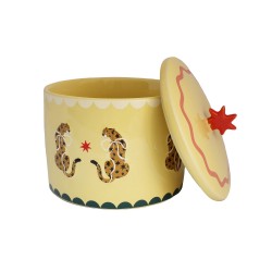Barattolo in ceramica fantasia leopardi 2