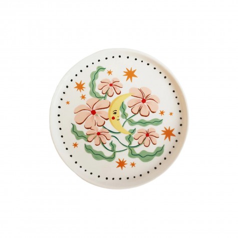 Sottobicchiere in ceramica fantasia floreale