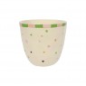 Bicchiere in ceramica con iniziale N