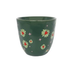 Bicchiere in ceramica con iniziale G 2