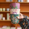 Bicchiere in ceramica con iniziale G