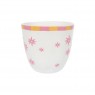 Bicchiere in ceramica con iniziale F