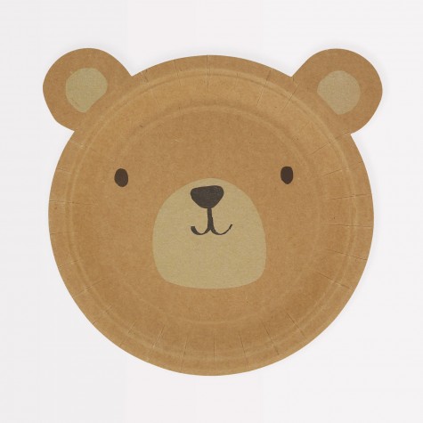 Piatti di carta a forma di Orso Piatti di carta a forma di Orso