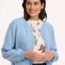 Cardigan donna azzurro cielo