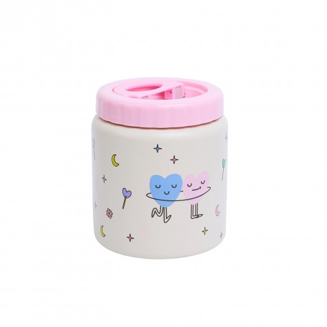 Contenitore termico per alimenti con cuoricini danzanti - 550 ml