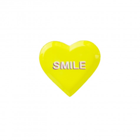 Piattino in ceramica a forma di cuore SMILE