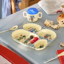 Rice x Nathalie Léte - Piatto pappa a scomparti con animali 2