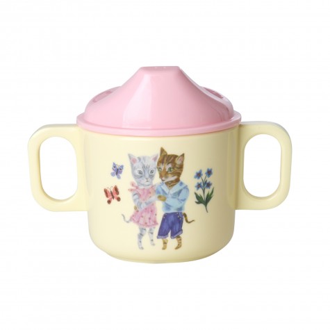 Rice x Nathalie Léte - Tazza bimbo a 2 manici con gattini