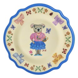 Rice x Nathalie Léte - Piatto piano in melamina con koala