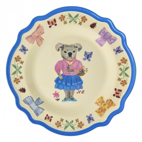 Rice x Nathalie Léte - Piatto piano in melamina con koala