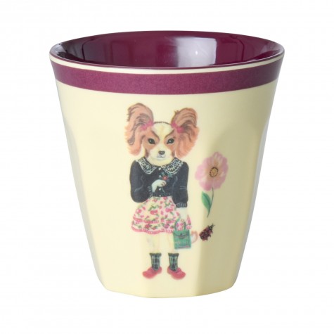 Rice x Nathalie Léte - Bicchiere piccolo in melamina con cocker