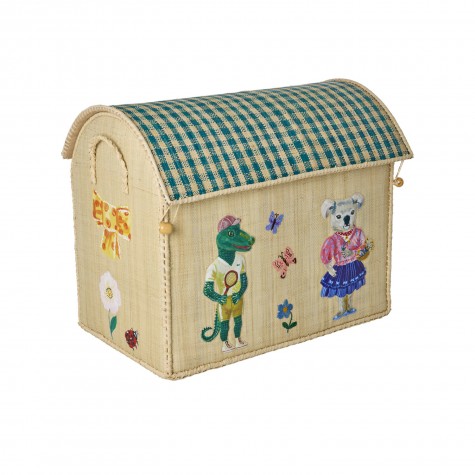 Rice x Nathalie Lete - Casetta portagiochi in rafia con