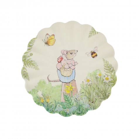 Piattino da dessert in melamina Peter Rabbit con topolina