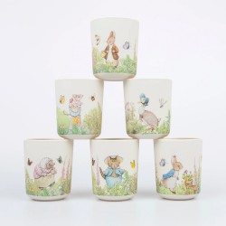 Bicchiere in melamina Peter Rabbit con gatto 2