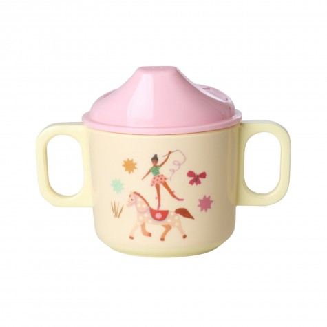 Tazza bimbo a 2 manici con ginnasta Tazza bimbo a 2 manici con ginnasta